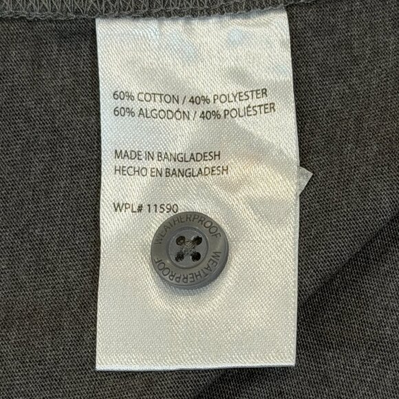 Weatherproof Vintage Men's The Vintage Henley Grey Heather Long Sleeve L NWT - Picture 8 of 11